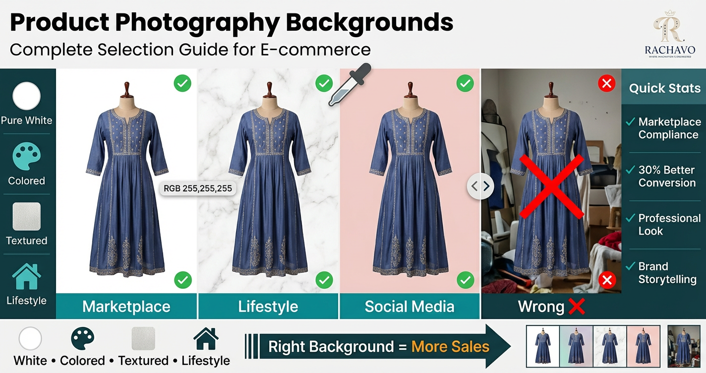 Product Photography Backgrounds: Complete Guide for E-commerce Sellers